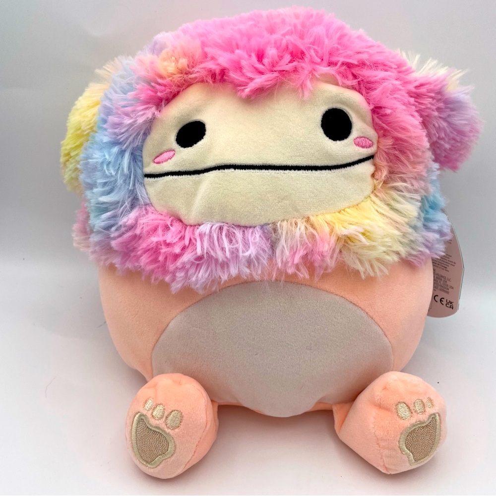 Squishmallows Diane the Pastel Rainbow Bigfoot 8”